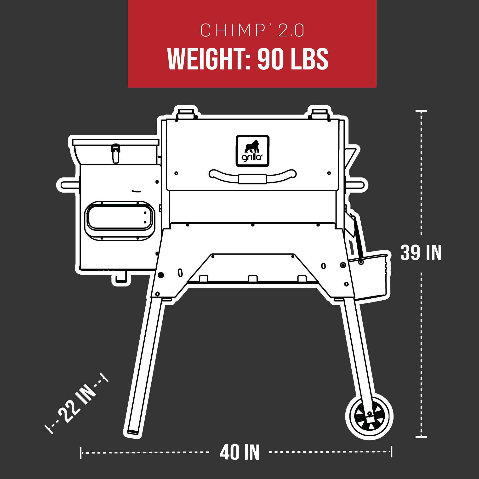 Chimp 2.0 Tailgater Wood Pellet Grill