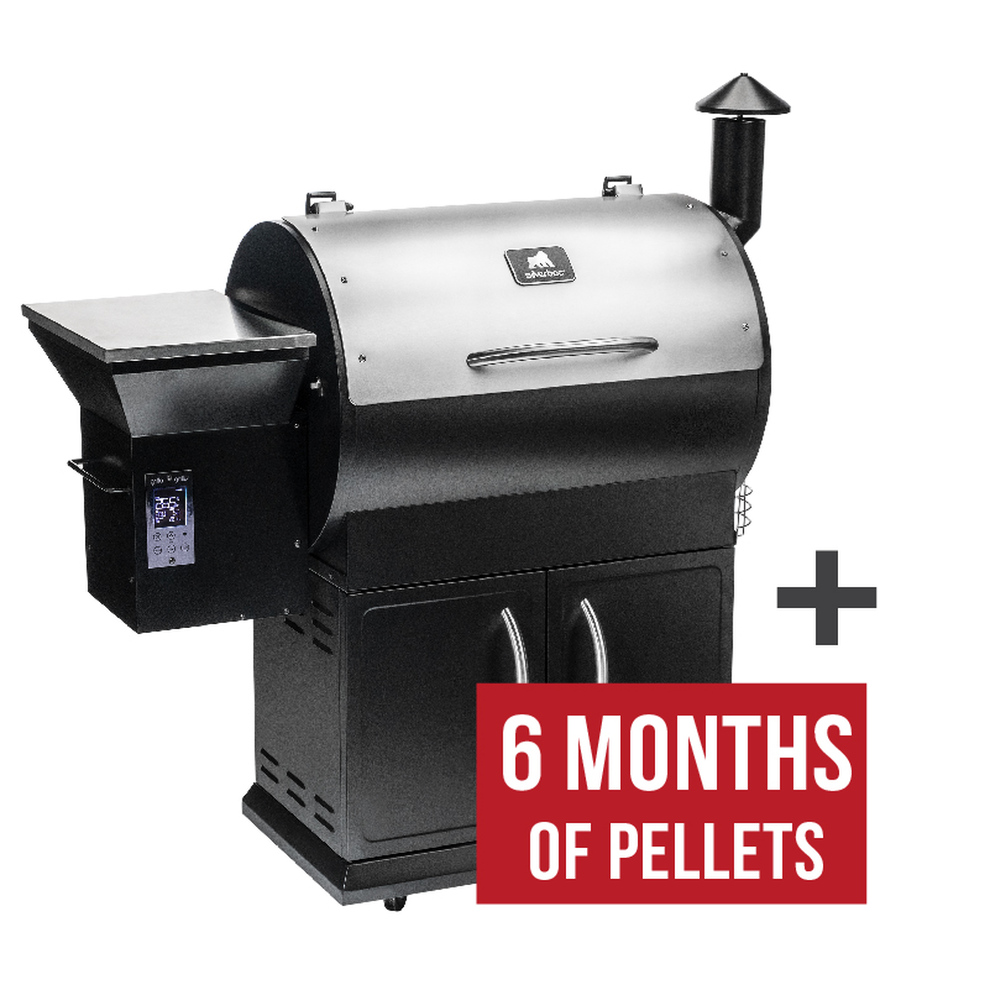 Silverbac Wood Pellet Grill Alpha Connect (WiFi) + Pellets Bundle