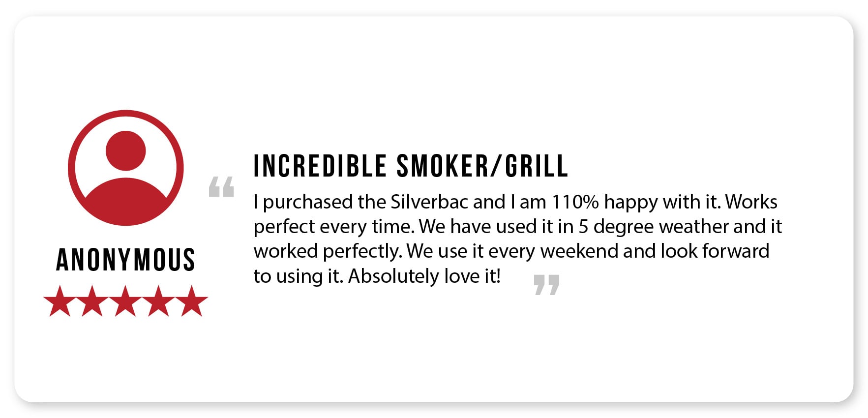 Incredible Smoker/Grill Testimonial