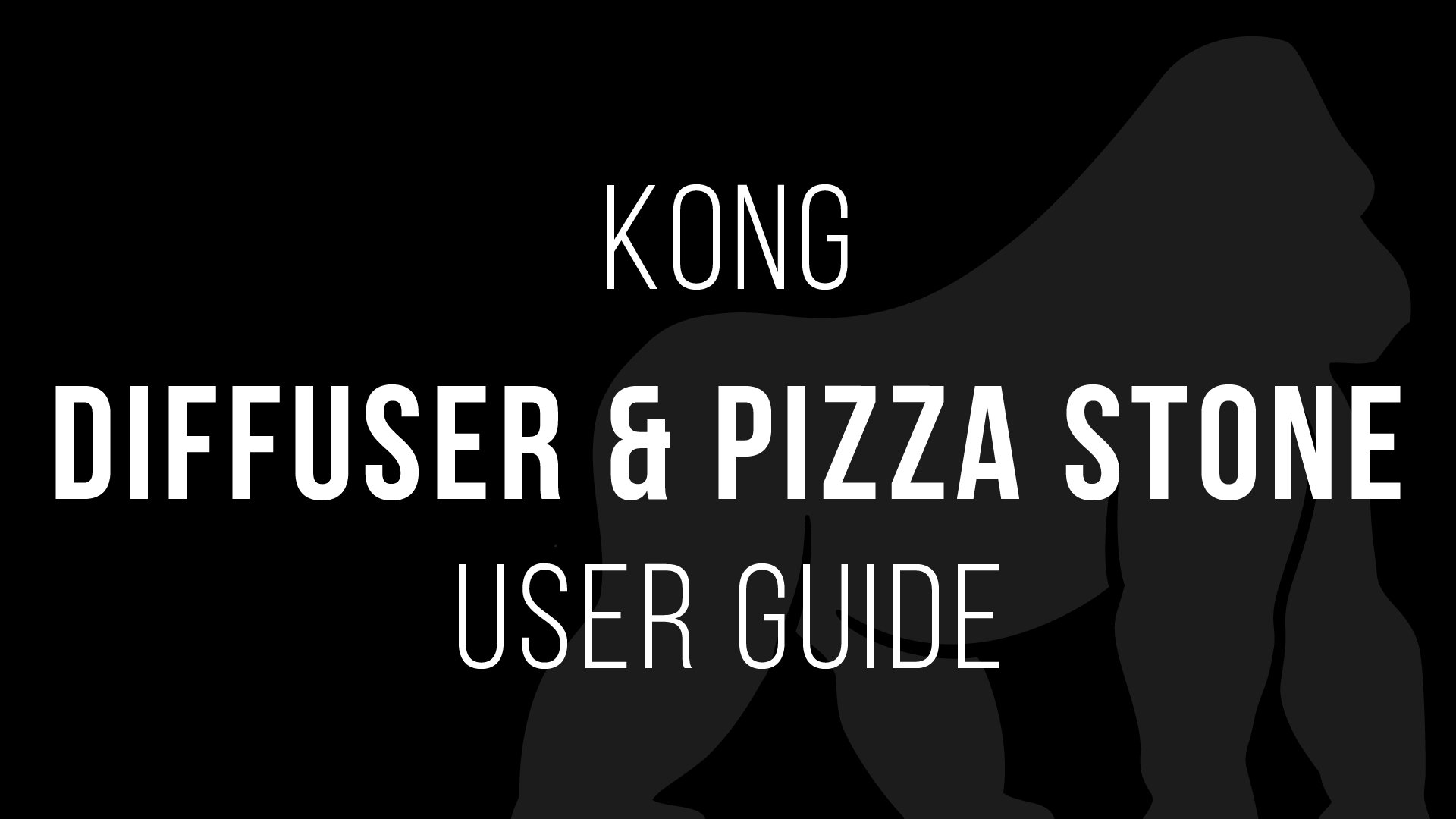 Kong Diffuser & Pizza Stone User Guide