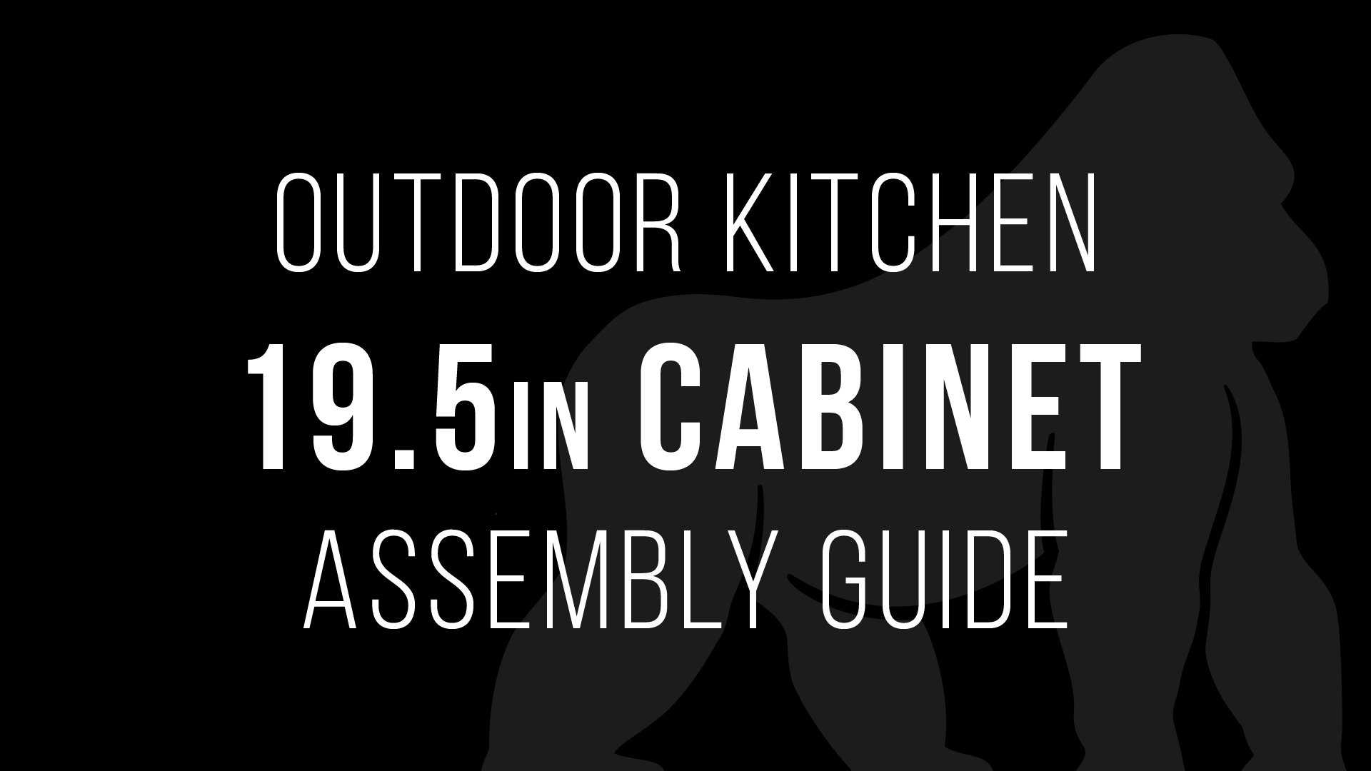 19.5" Cabinet Assembly Guide