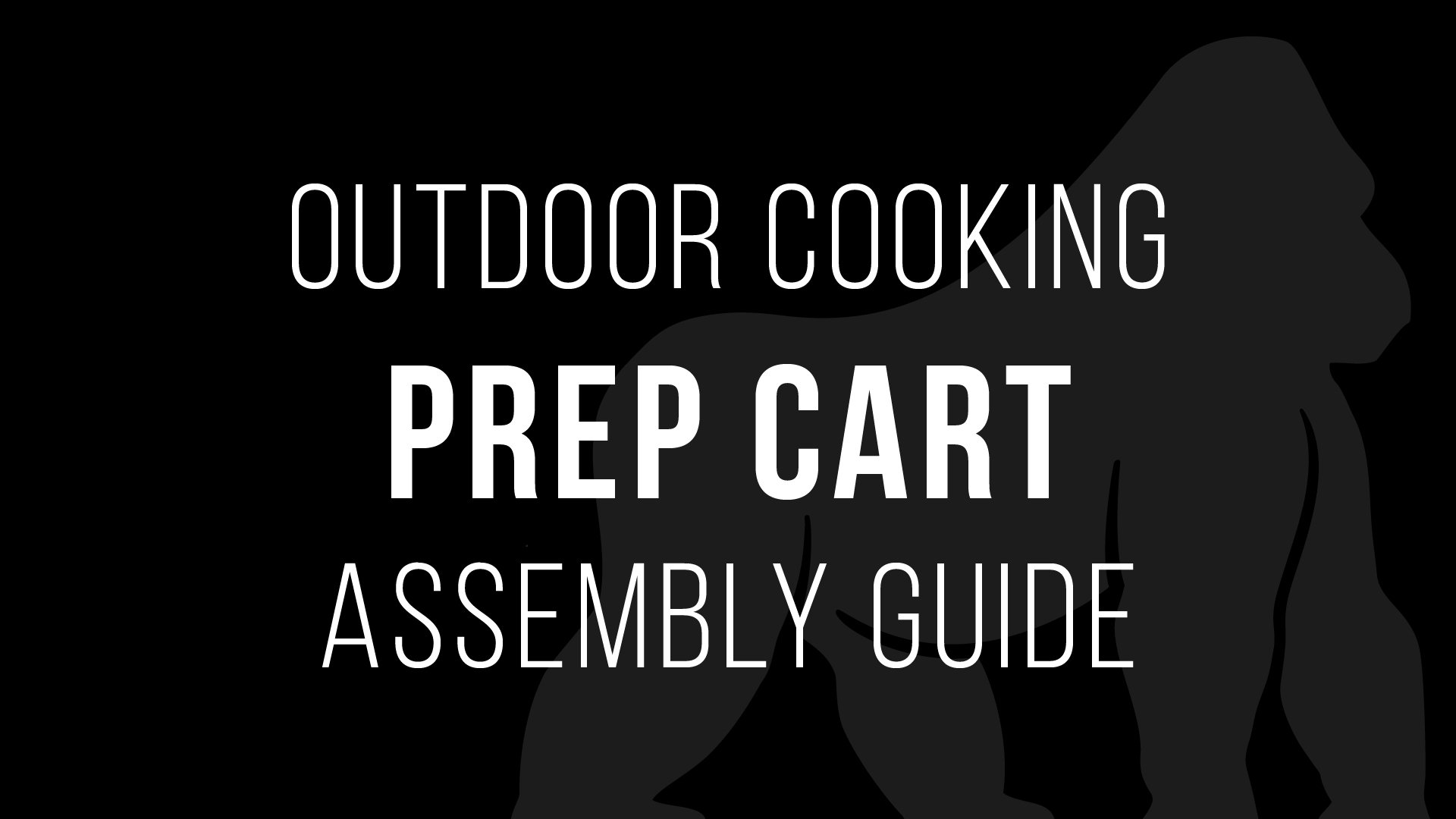 Outdoor Cooking Prep Cart