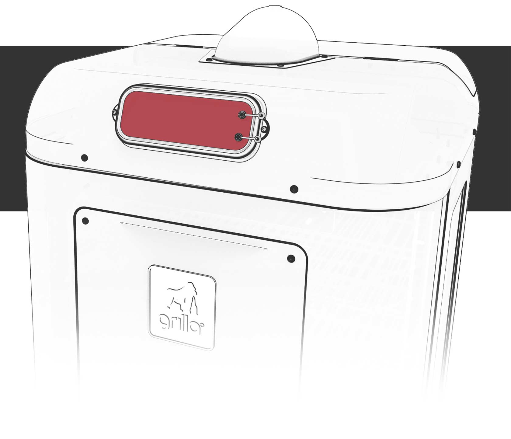 grilla mammoth pid controller highlighted on the new grilla mammoth vertical pellet smoker