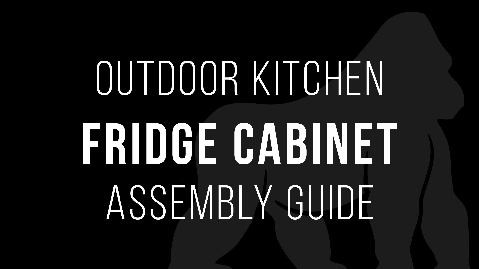 Refrigerator Cabinet Install Guide