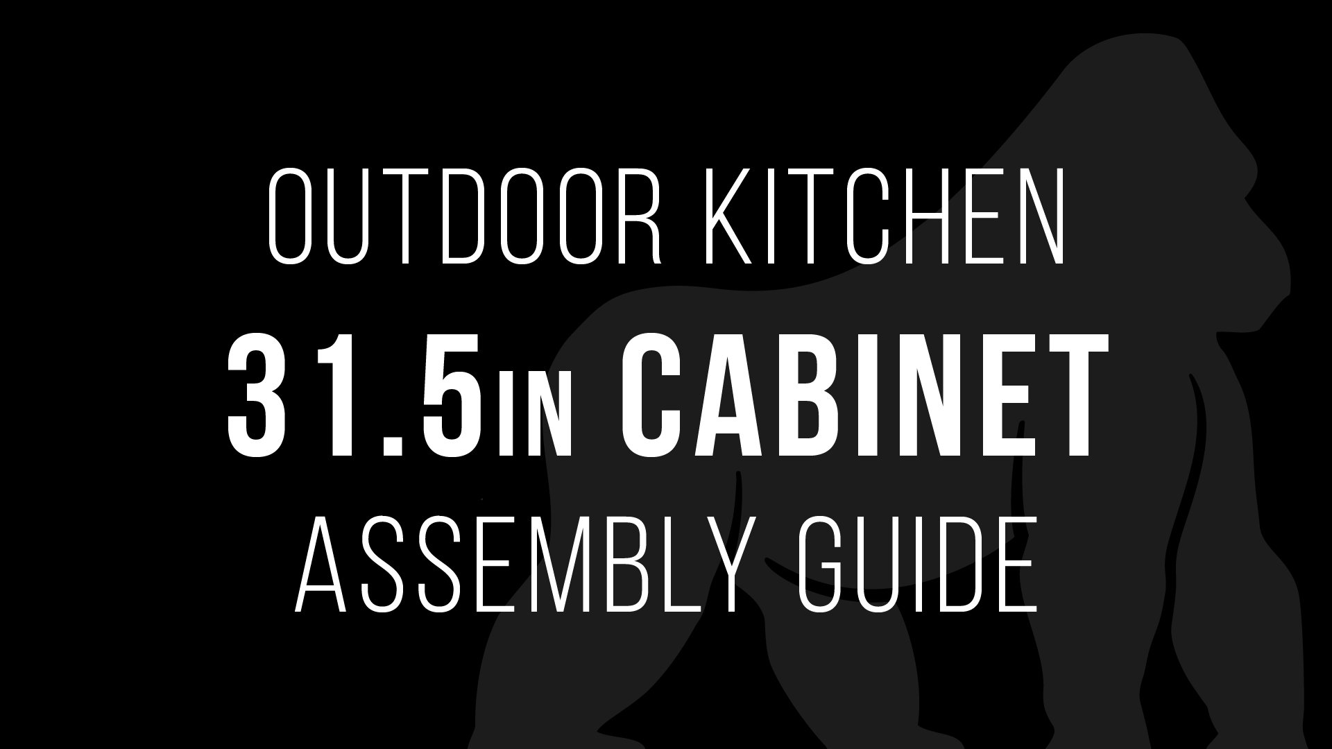 31.5" Cabinet Assembly Guide