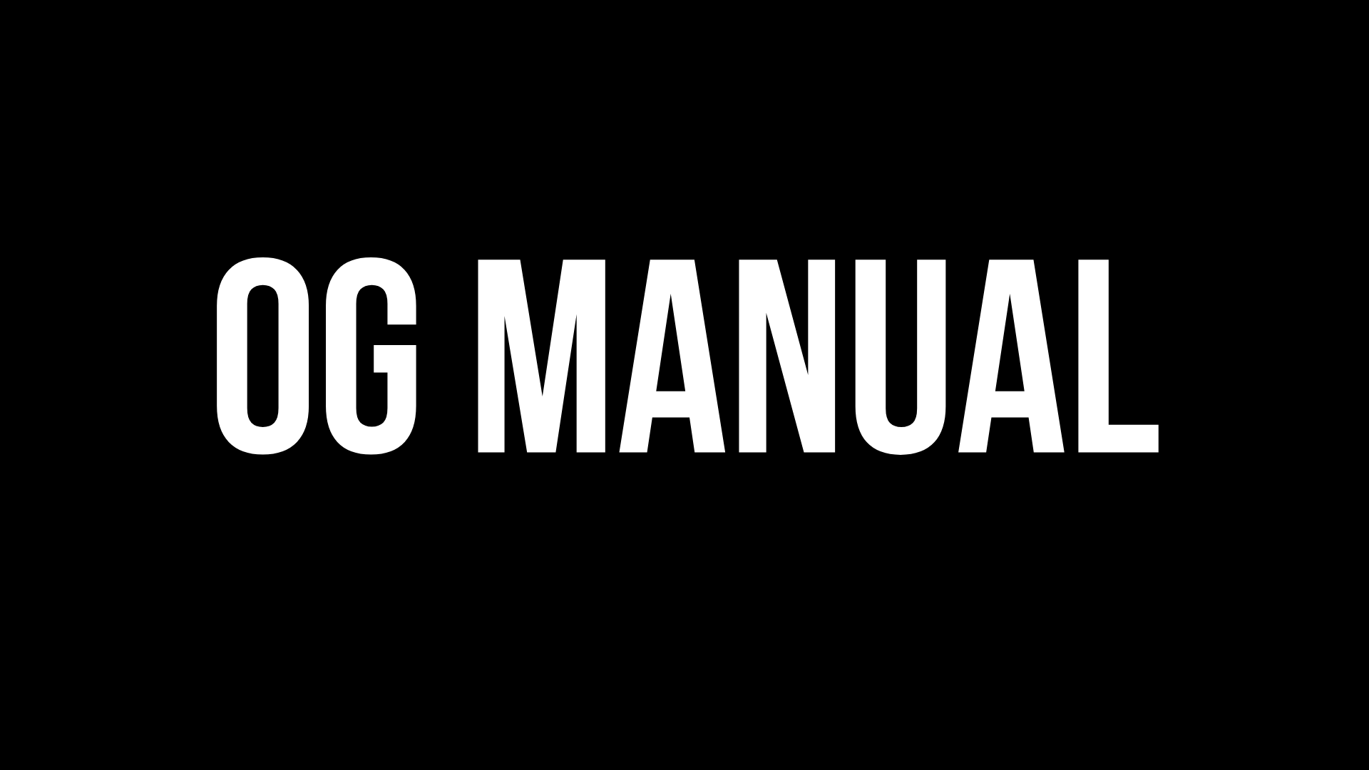 OG Grilla Manual