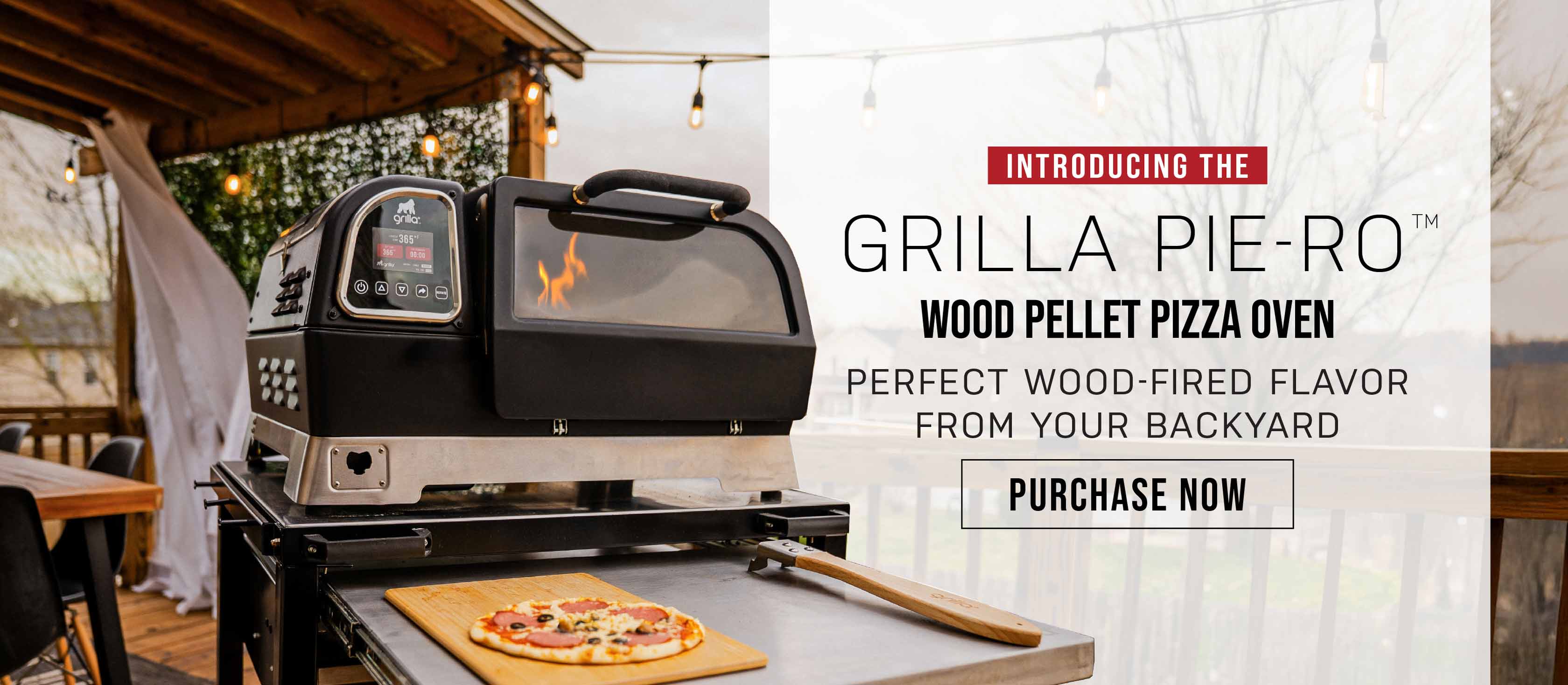 Introducing the All New Grilla Pie-Ro Wood Pellet Pizza Oven!