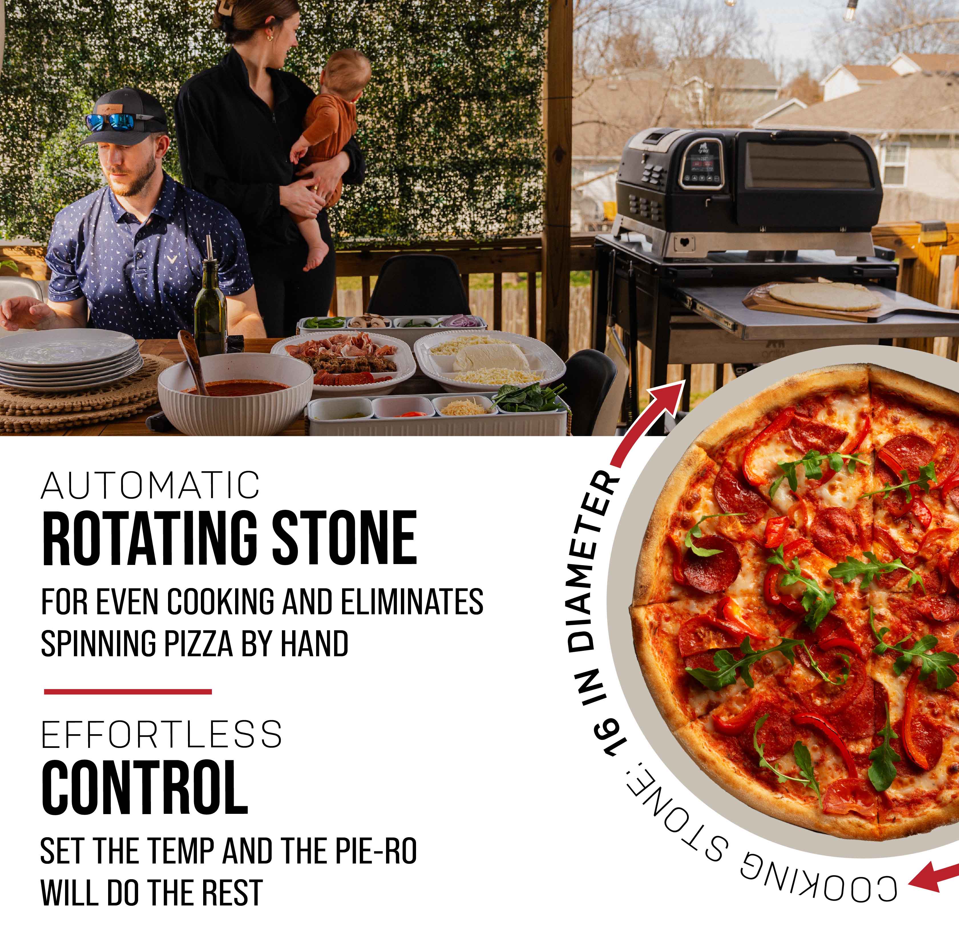 Automatic Rotating Stone and Effortless Control