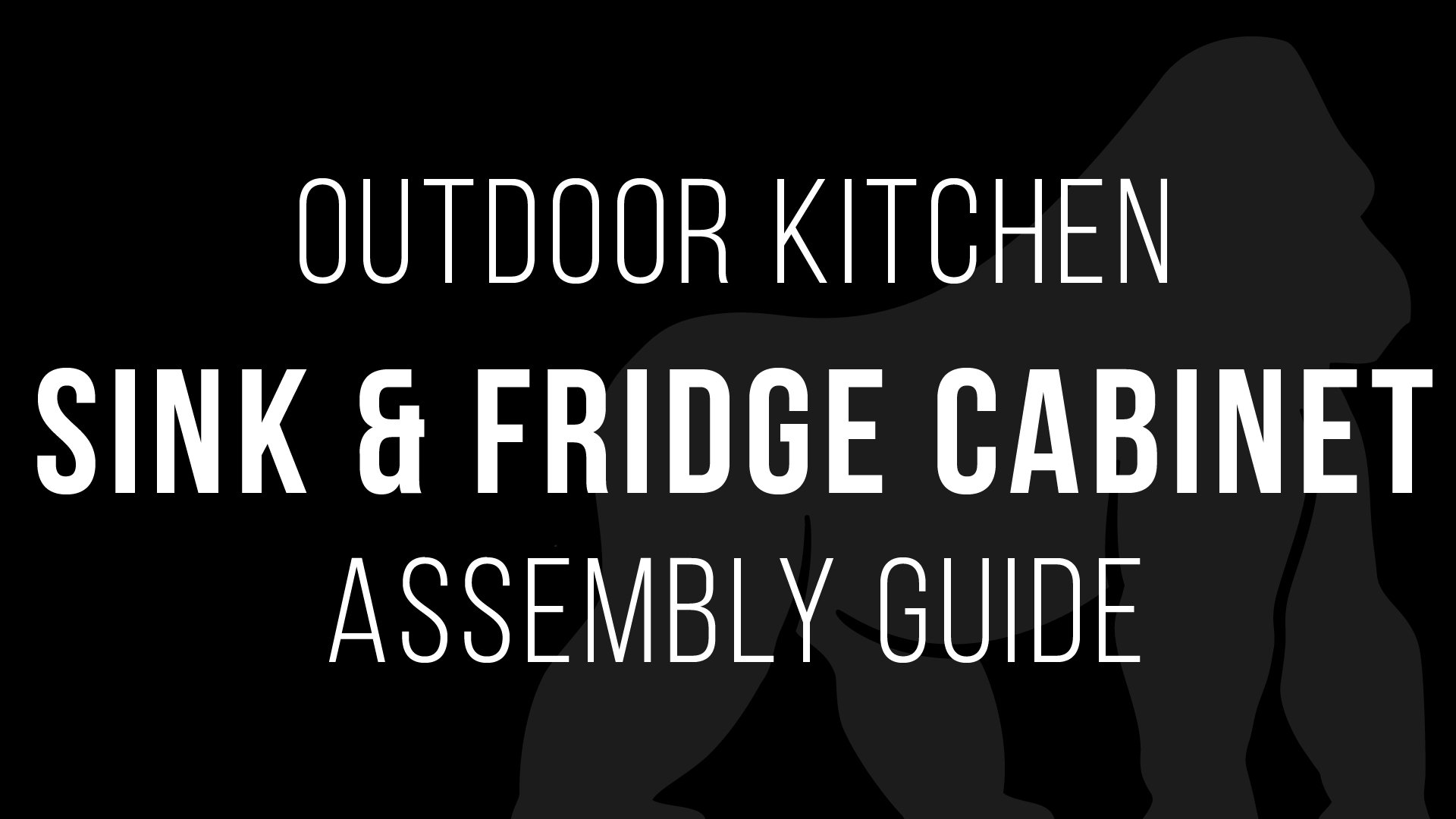 Sink & Fridge Assembly Instructions
