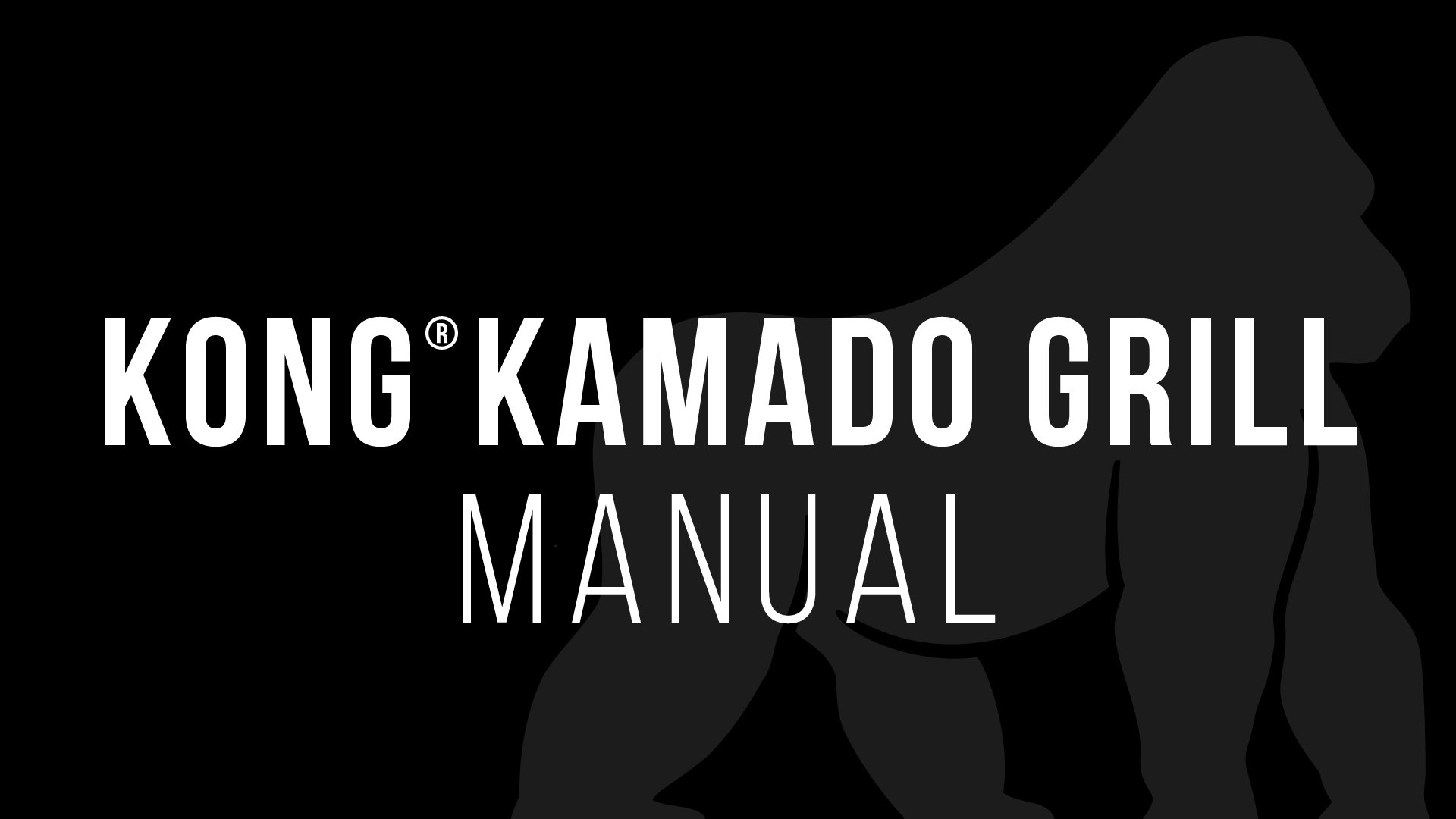 Kong Kamado Grill Manual