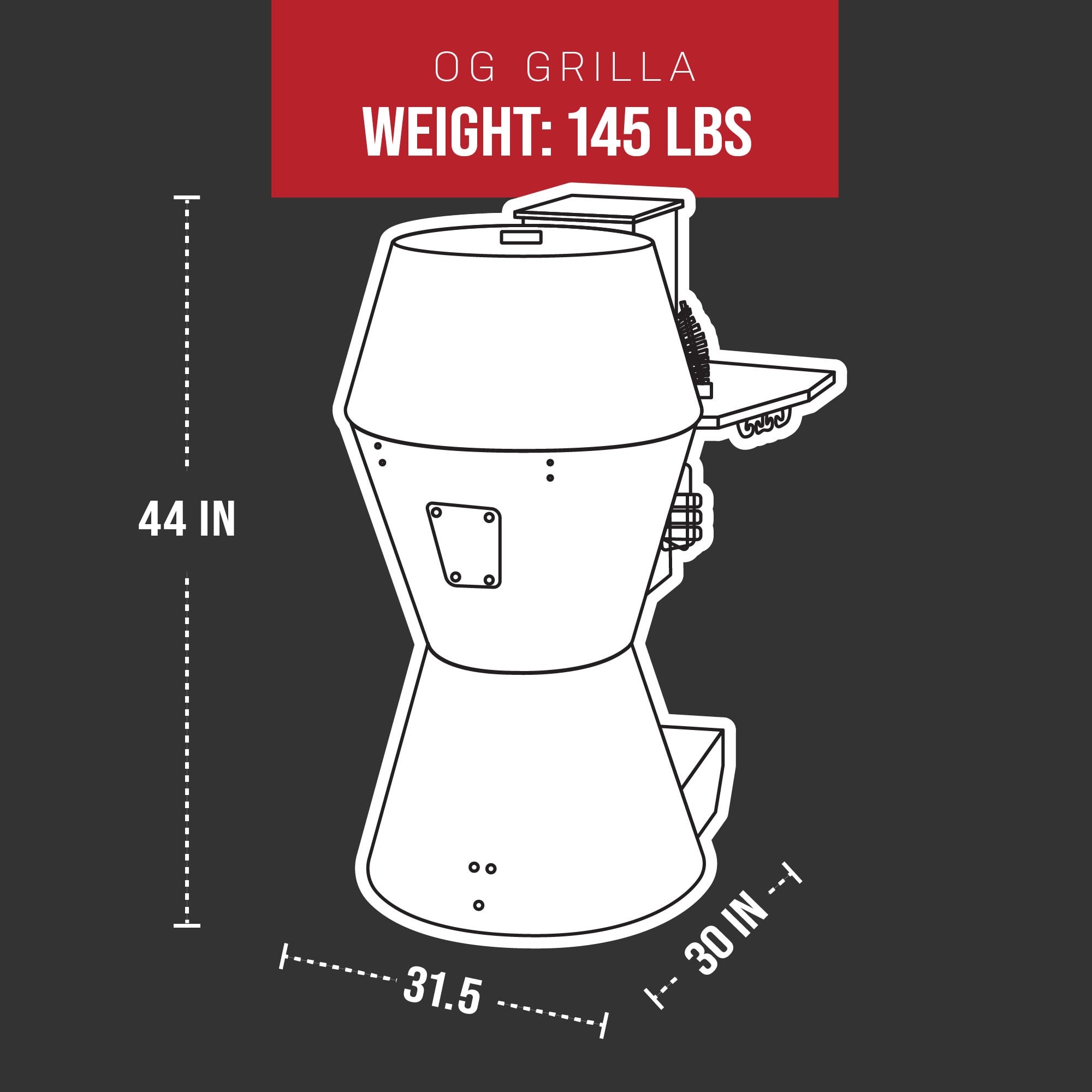 Features 1 - Grilla OG Wood Pellet Smoker