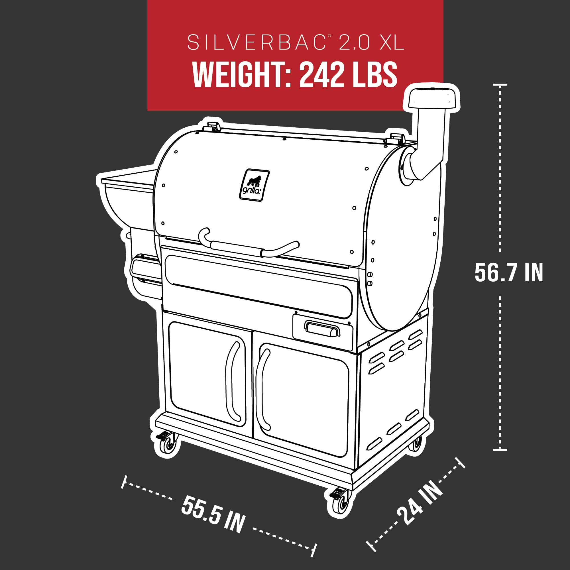Features 1 - Silverbac® 2.0 XL Wood Pellet Grill