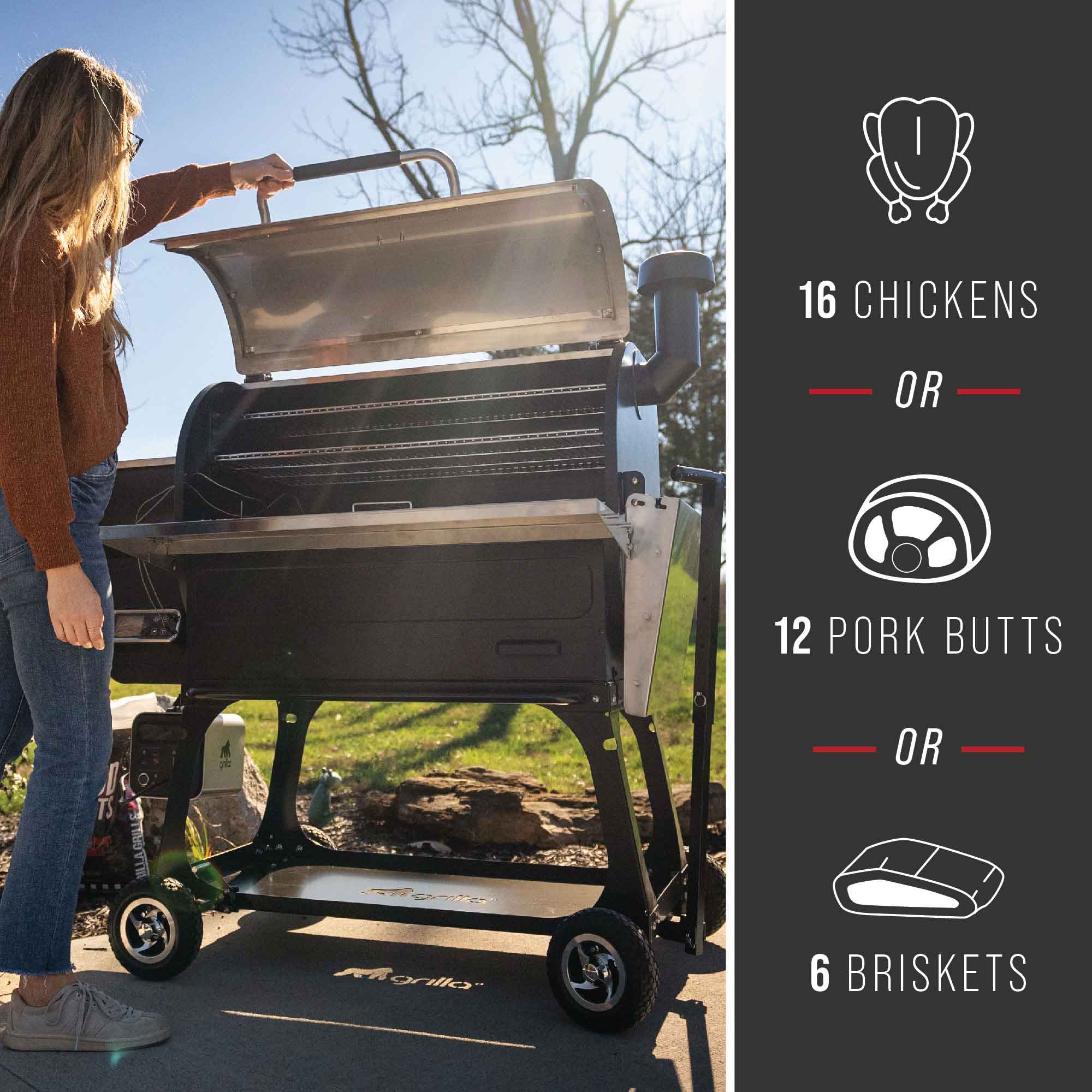 Features 3 - Silverbac® 2.0 XL Wood Pellet Grill with All-Terrain Cart