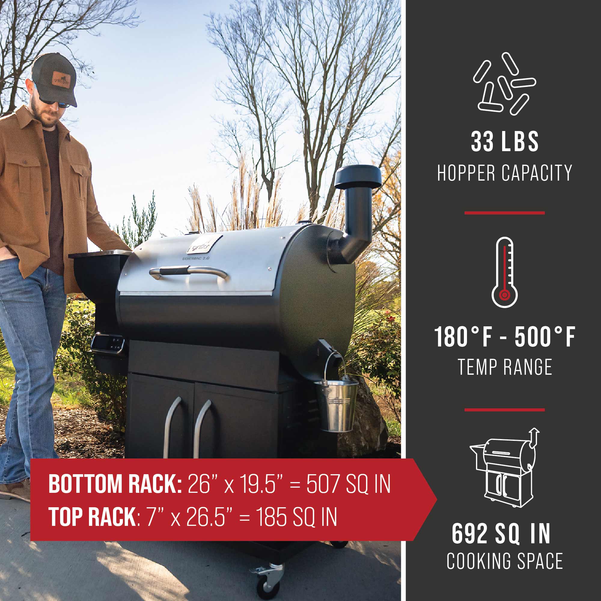 Features 2 - Silverbac® 2.0 Wood Pellet Grill