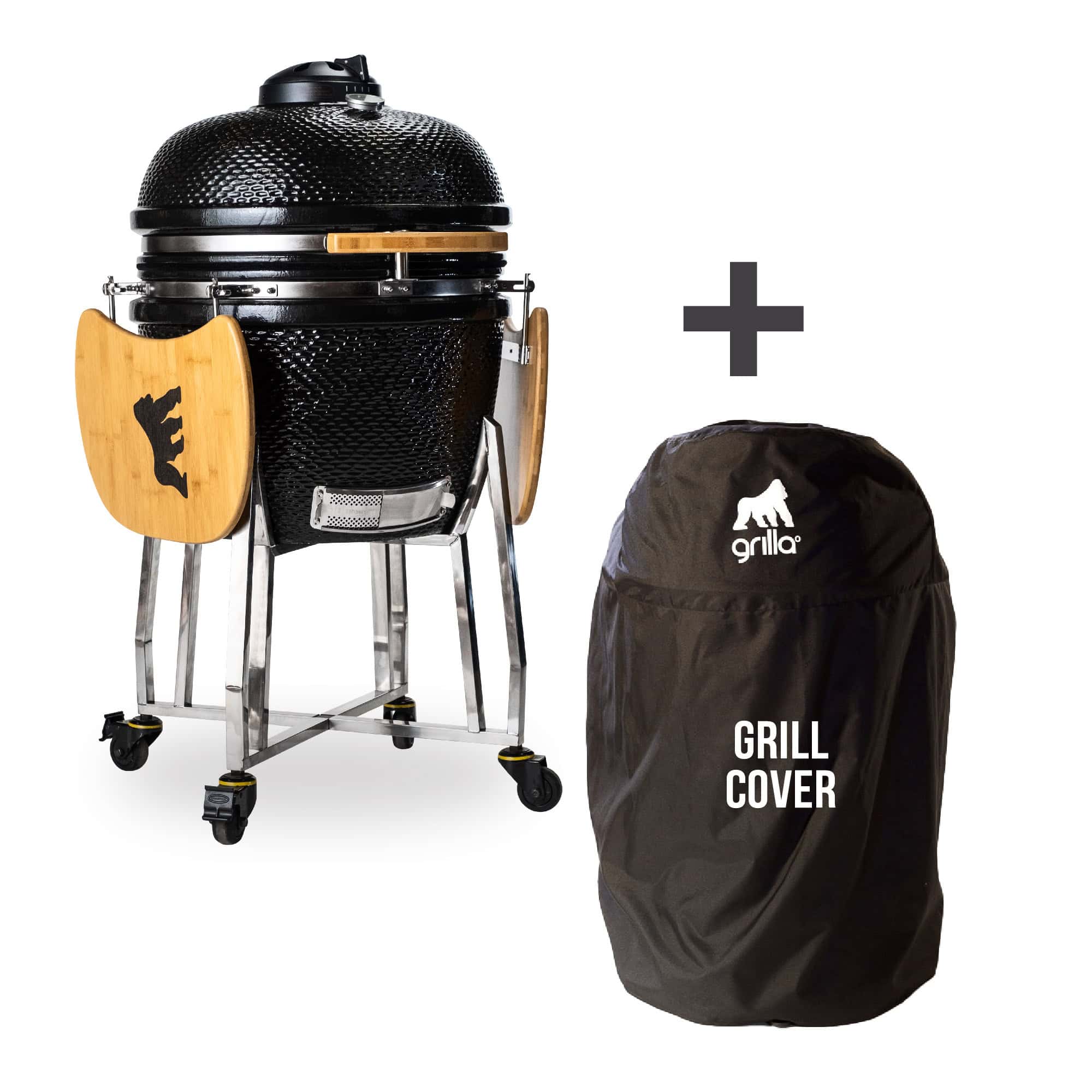 Kong Ceramic Kamado Grill + Cover Bundle
